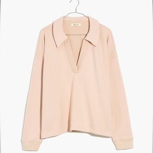 Madewell Apricot Polo Sweatshirt